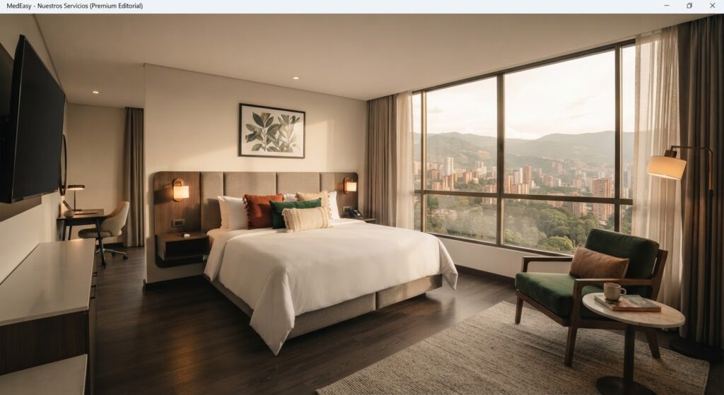 Habitación de hotel de lujo en Colombia
