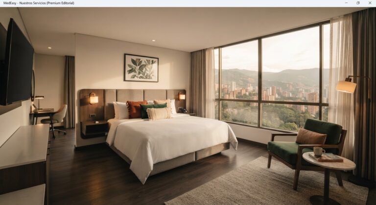 Habitación de hotel de lujo en Colombia